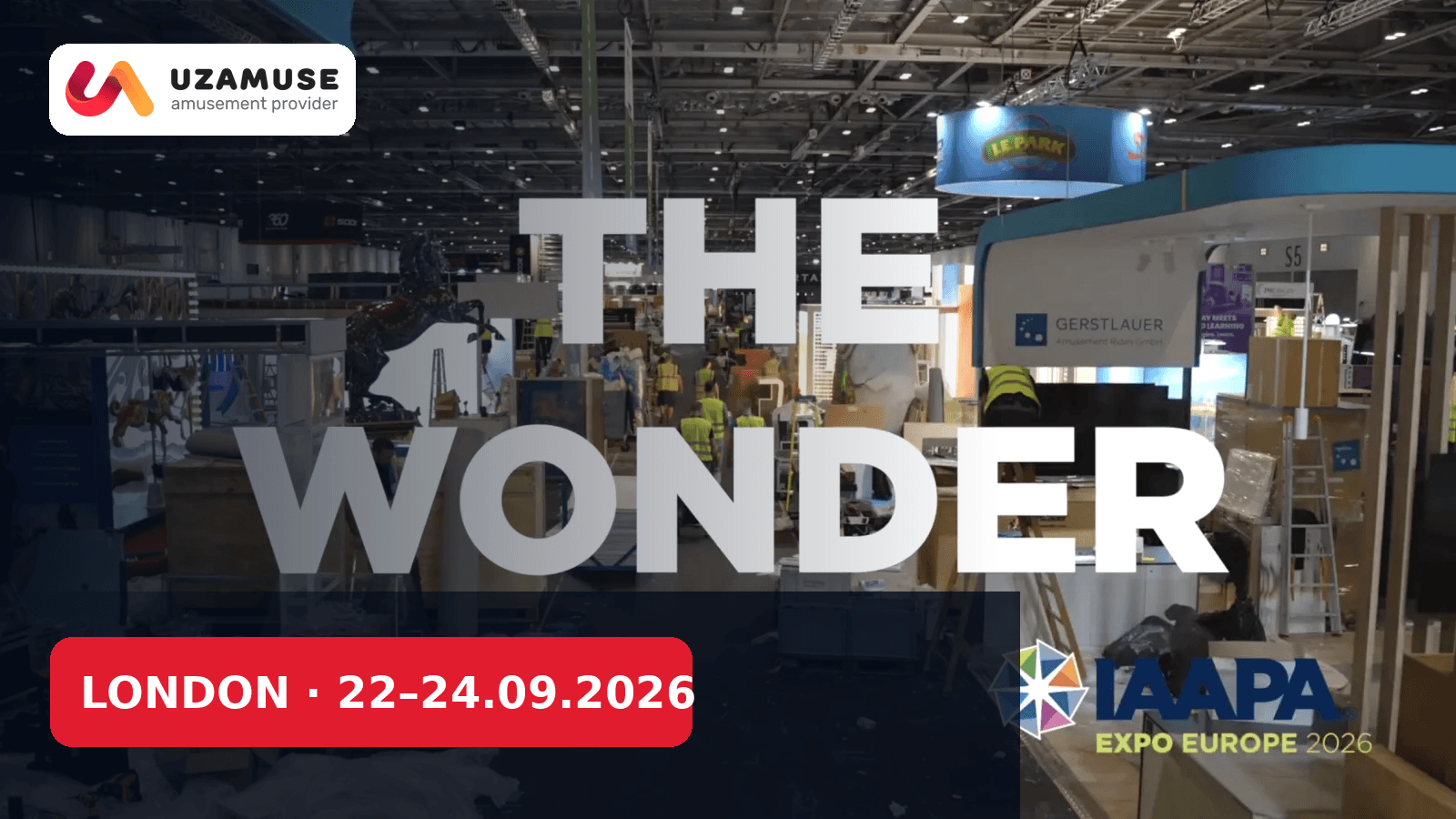 IAAPA Expo Europe 2026 at ExCeL London, 22–24 September 2026